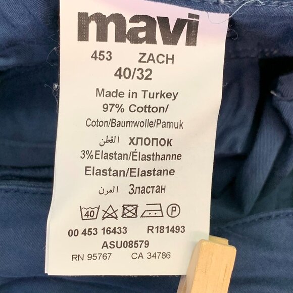 Mavi Men's Zach Stretch Cotton Straight Leg Denim Jeans Size 40x32 - Picture 8 of 13